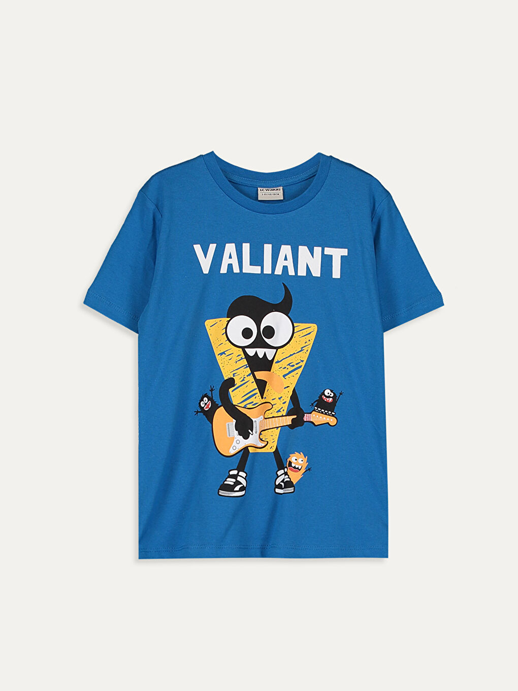 Mavi Bisiklet Yaka Kısa Kollu Erkek Çocuk Tişört