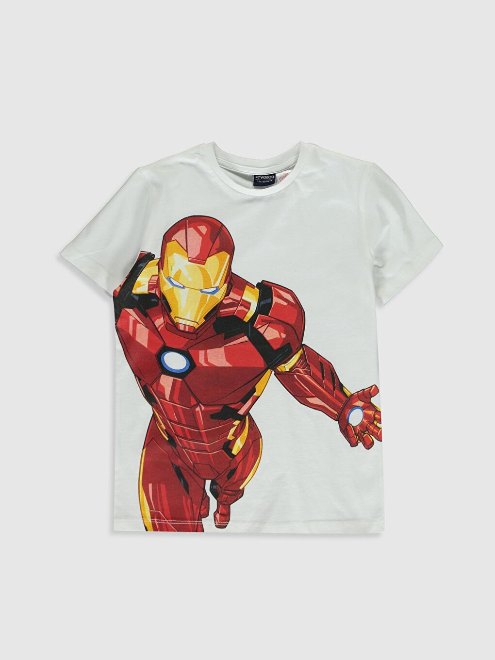 LCW Kids Boy's Iron Man Cotton T-Shirt -9SA346Z4-JYX