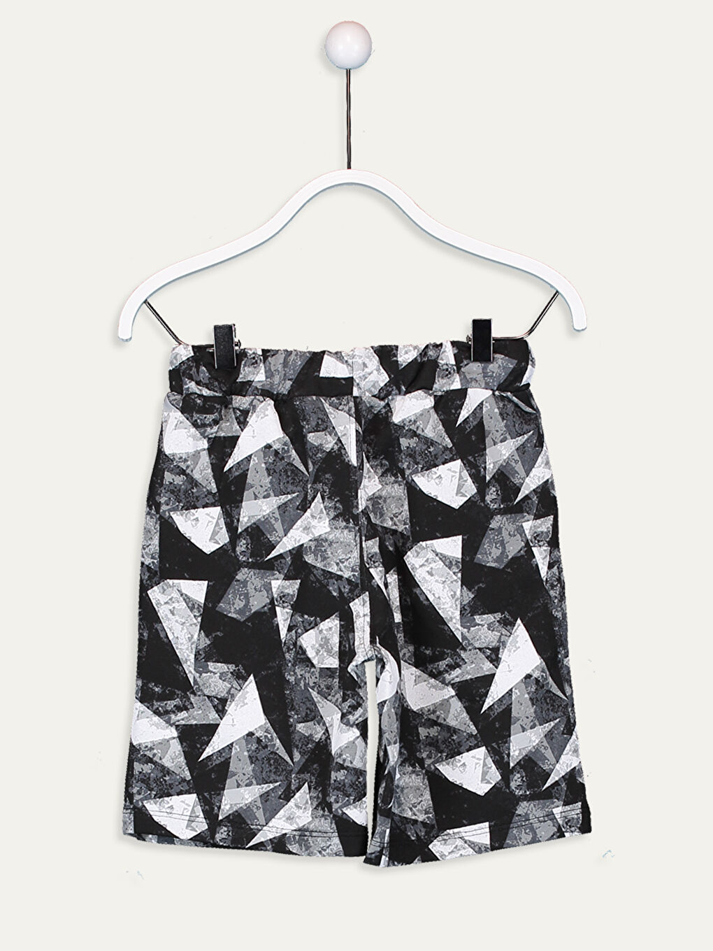 Boy's Geometric Figured Shorts-1