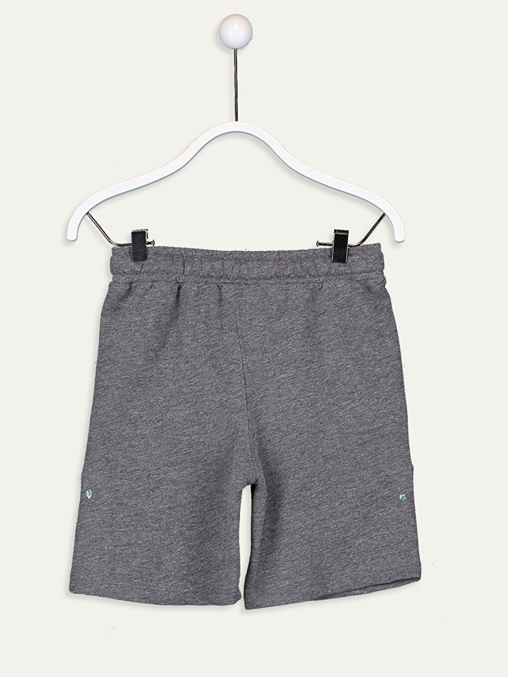 Antrasit Beli Lastikli Baskılı Erkek Çocuk Şort-1