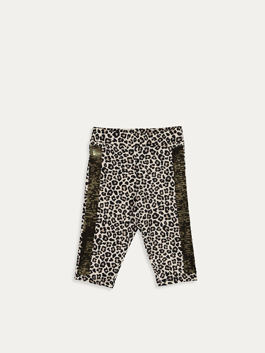 Ekru Kız Çocuk Tayt-1