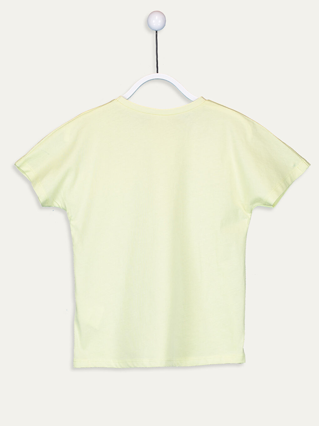 Yeşil Bisiklet Yaka Kısa Kollu Kız Çocuk Tişört-2