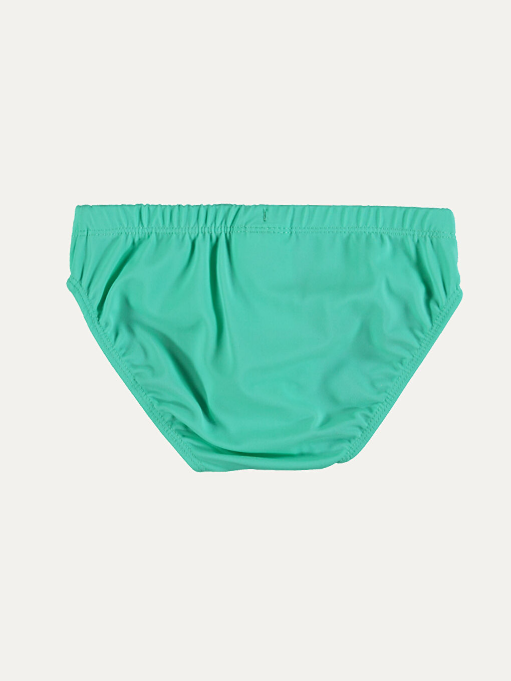 Yeşil Esnek Kumaştan Baskılı Erkek Çocuk Slip Mayo-1