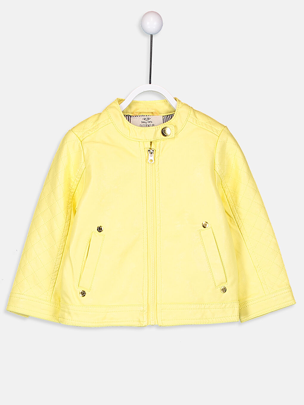 Veste en similicuir pour bébé fille