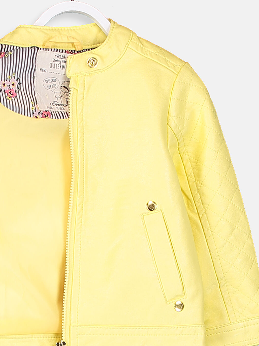 Veste en similicuir pour bébé fille-2