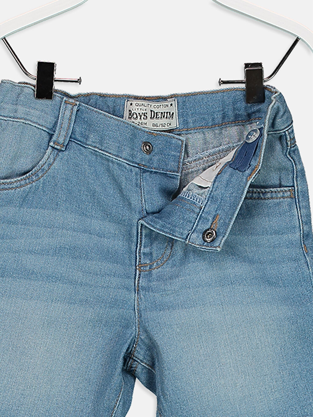 Basic Baby Boys' Denim Shorts-2