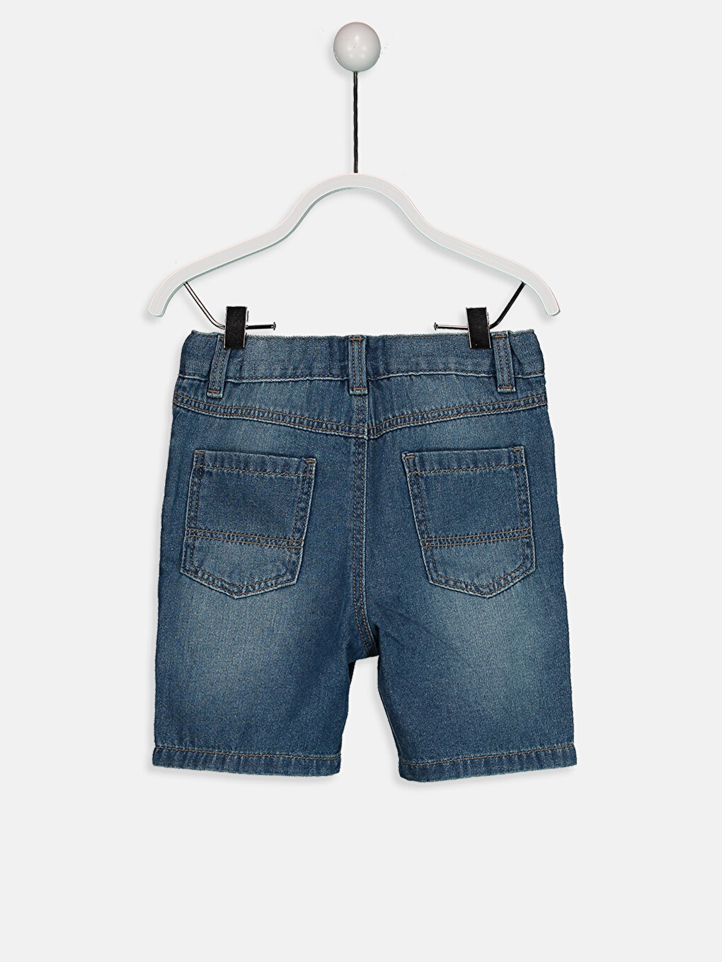 Baby Boy Indigo Denim Shorts-1
