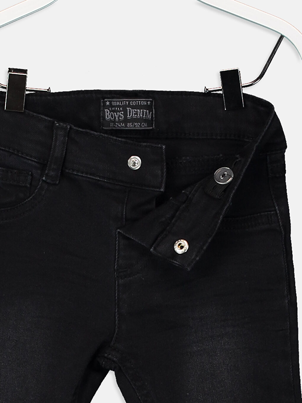 Siyah  Rodeo Jean Pantolon-2