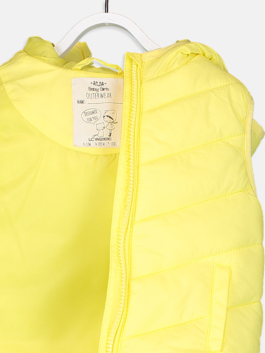 Gilet JAUNE Bébé Fille-2