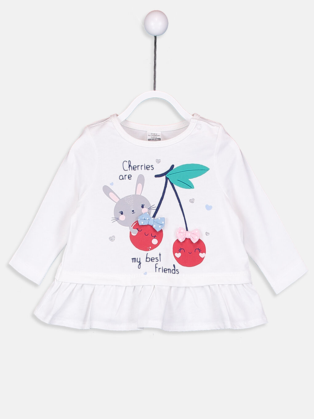 طقم بيجاما قطن للبنات الرضع-2