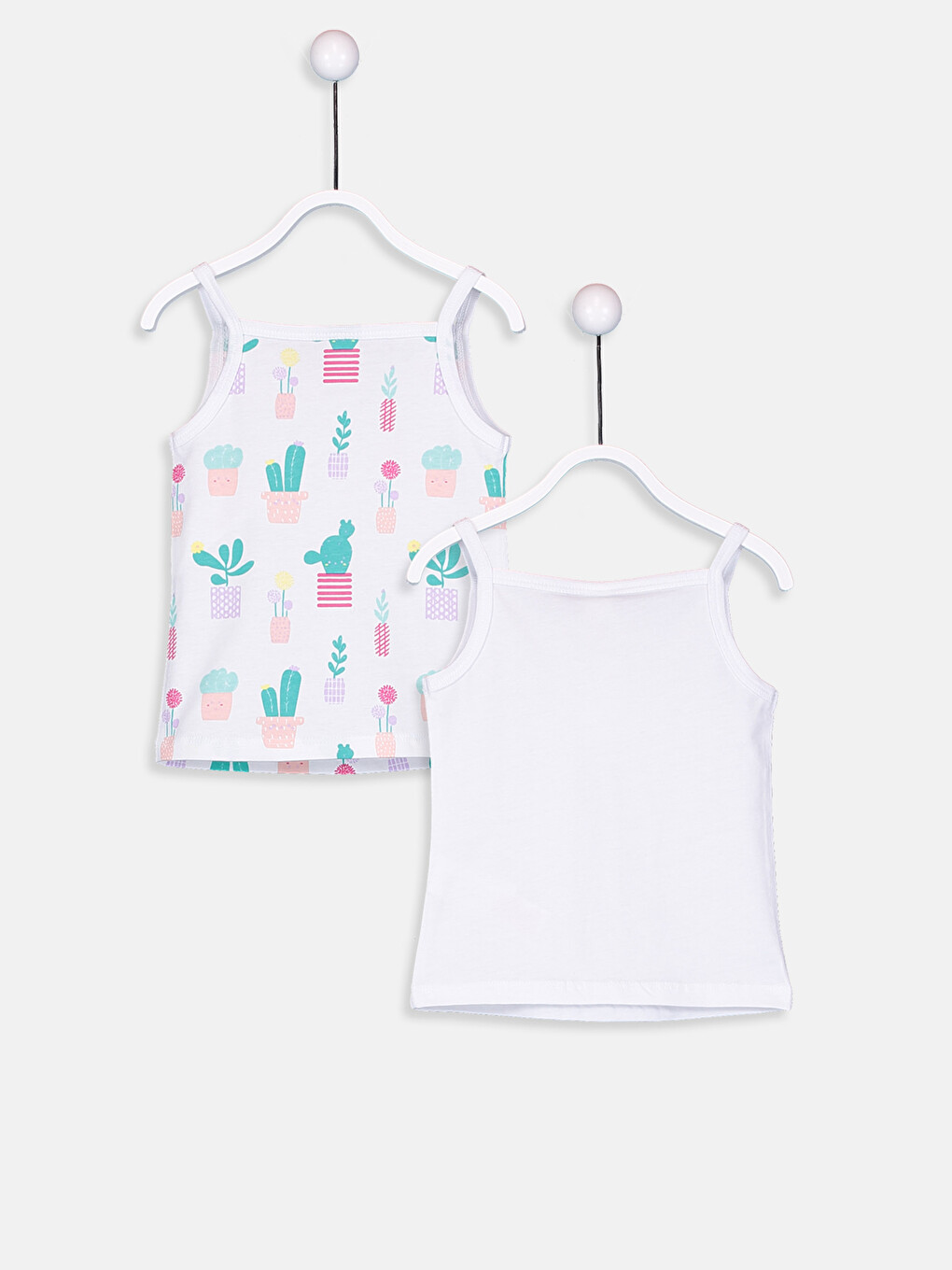 Baby Girl's Figured Cotton Tank Top-1