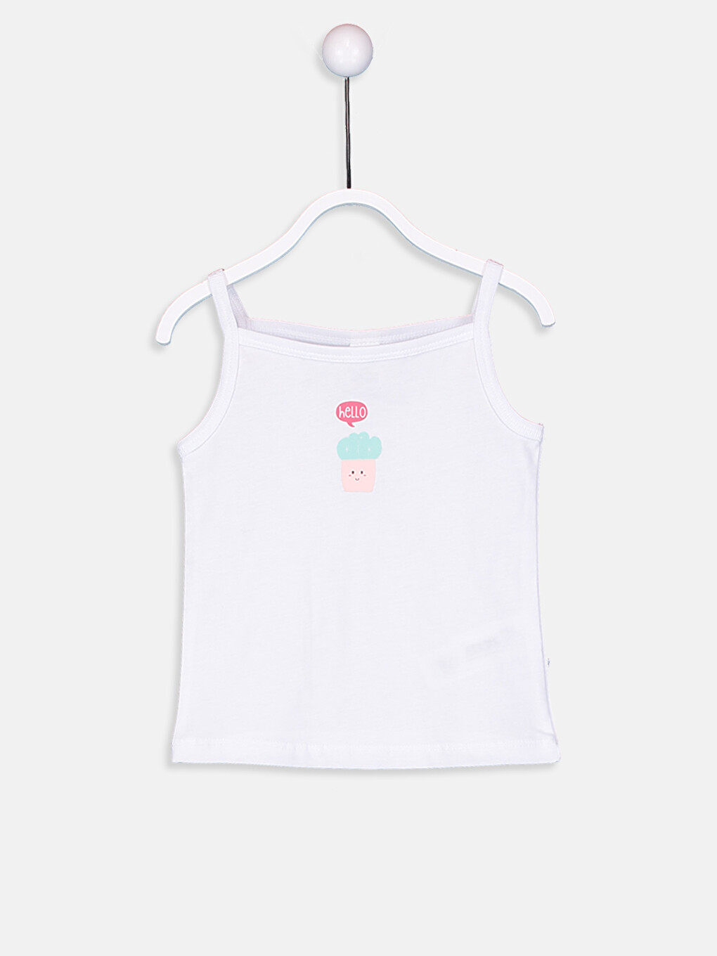 Baby Girl's Figured Cotton Tank Top-3