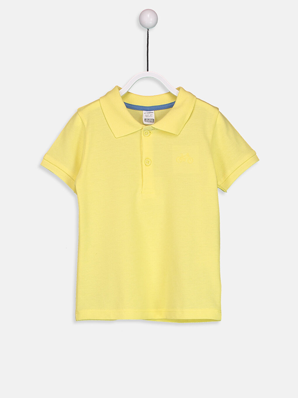 Sarı Polo Yaka Kısa Kollu Erkek Bebek Tişört