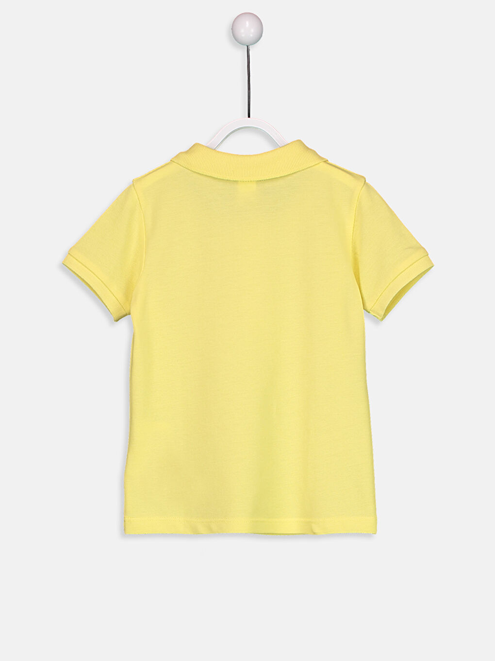 Sarı Polo Yaka Kısa Kollu Erkek Bebek Tişört-1