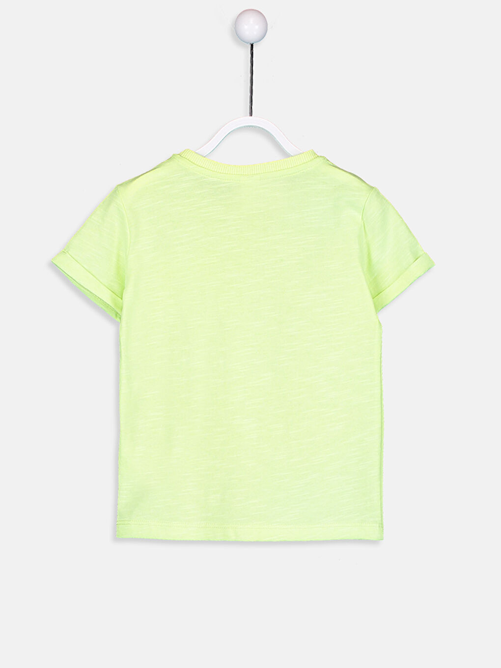 Sarı Bisiklet Yaka Kısa Kollu Erkek Bebek Tişört-1