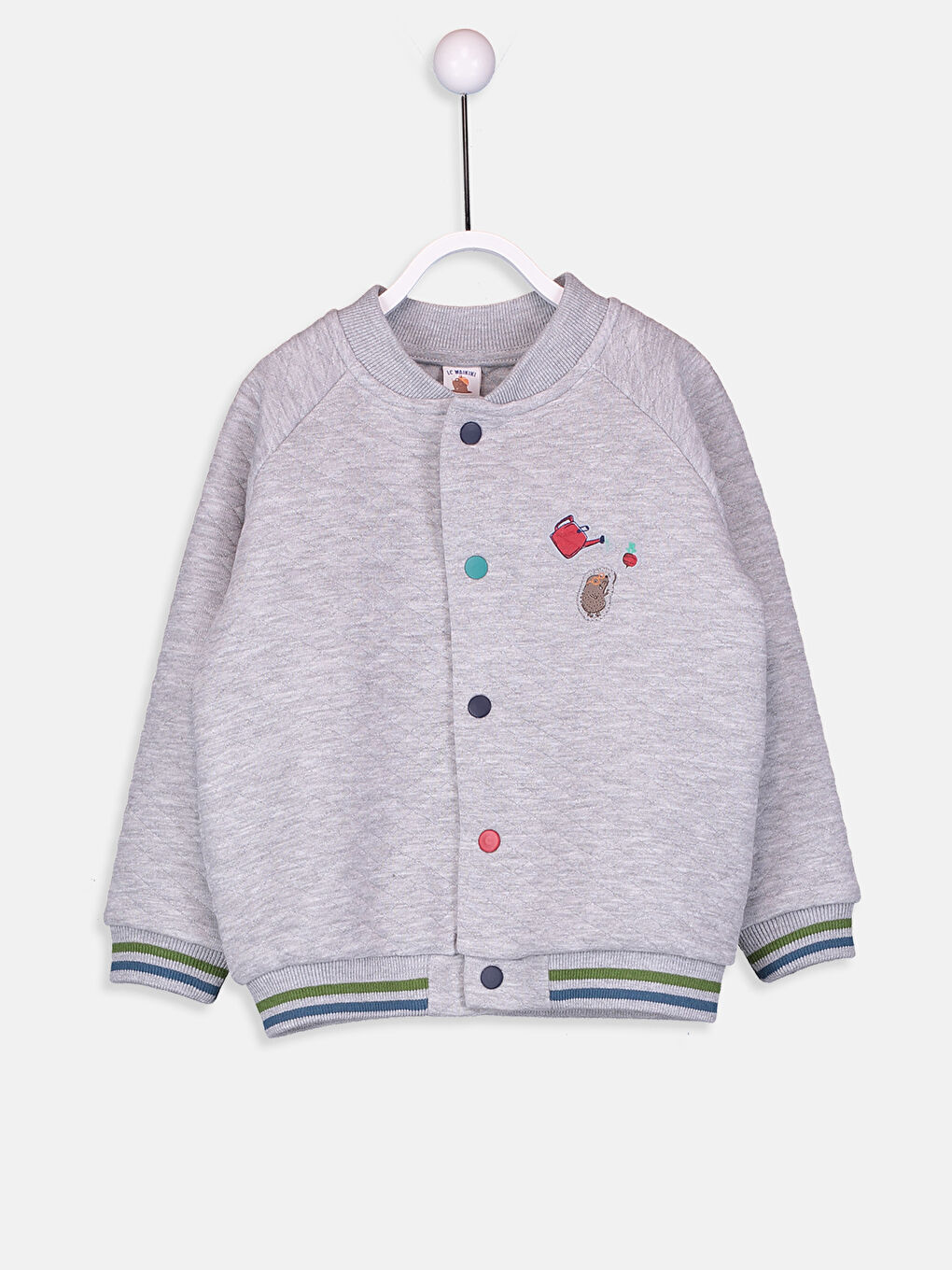 Baby Boy GREY Zip-Up Sweatshirt