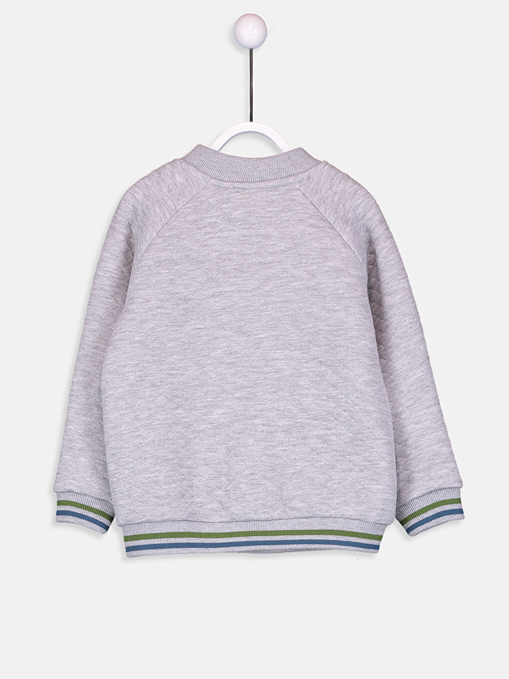 Baby Boy GREY Zip-Up Sweatshirt-1