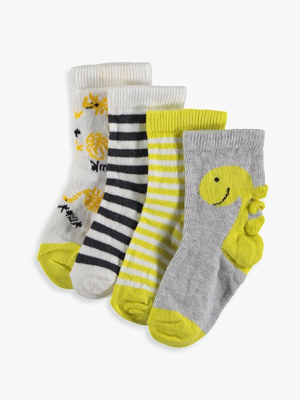 Karışık Renk İpliği Boyalı Soket Çorap