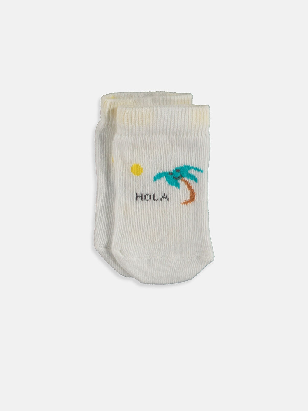 Karışık Renk İpliği Boyalı Patik Çorap-5