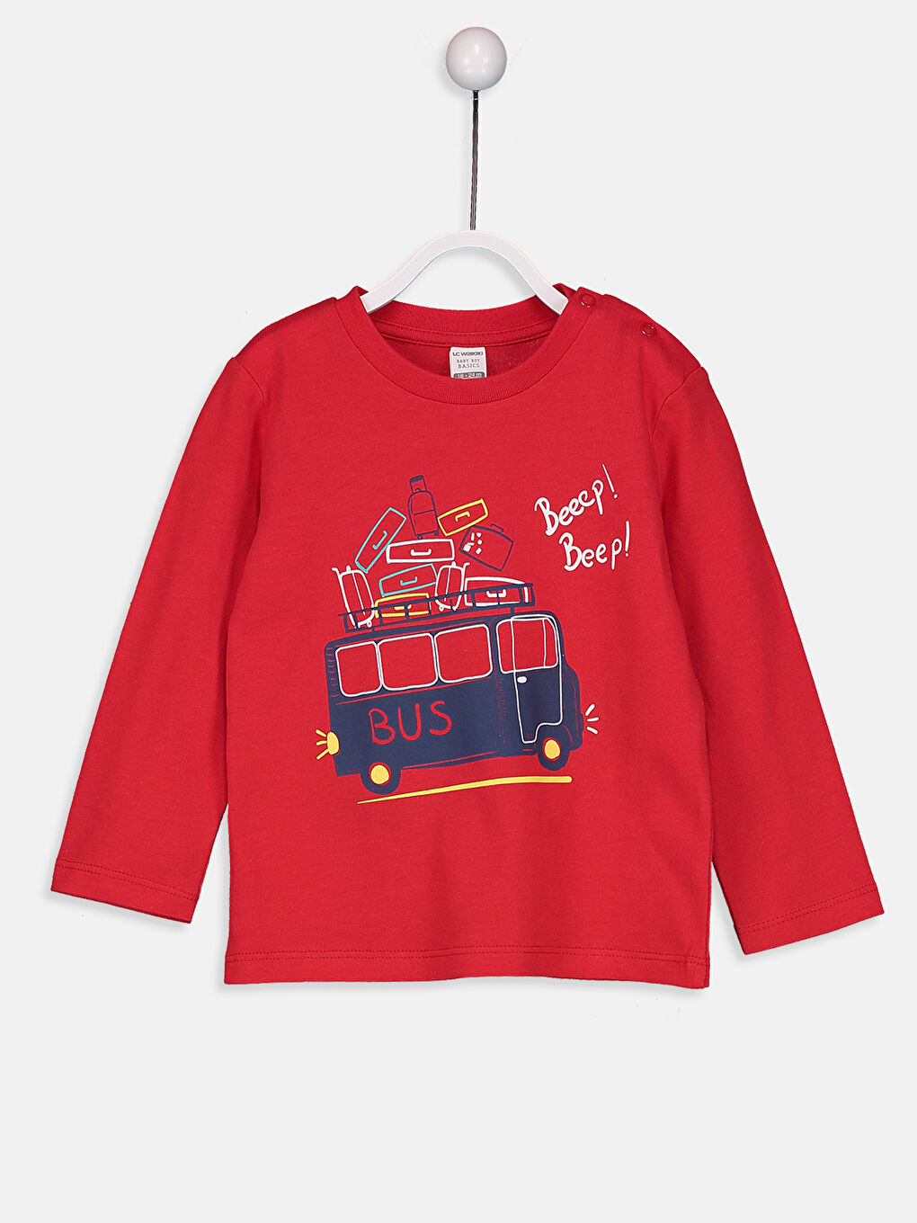 T-shirt ROUGE Bébé garçon -1