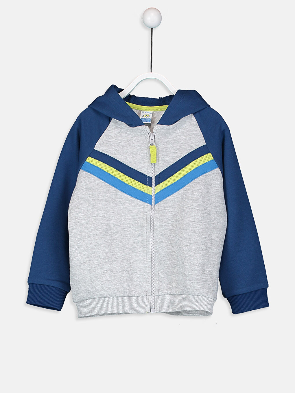 Baby Boy BEIGE Zip-Up Sweatshirt
