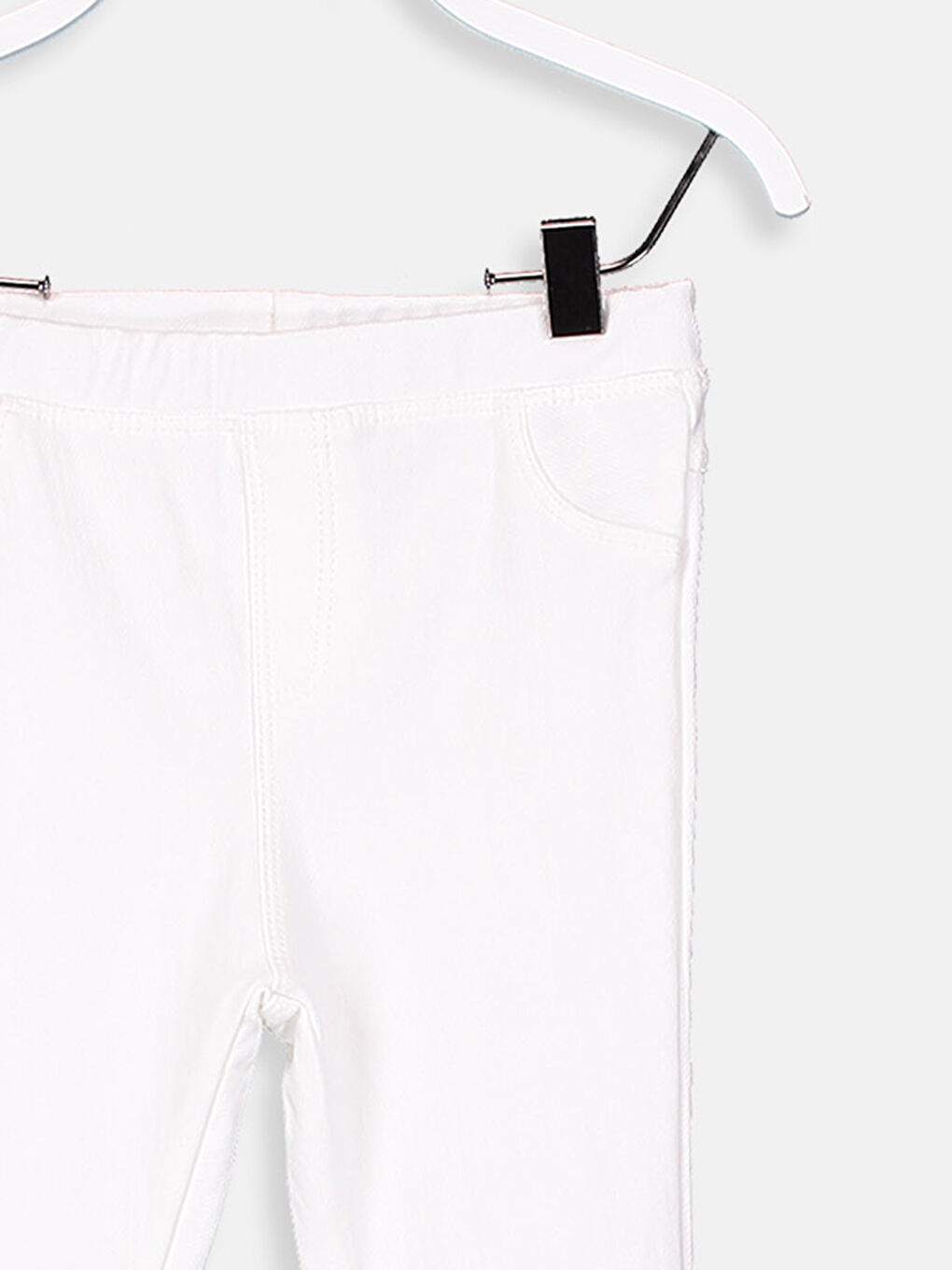 Baby Girl WHITE Leggings-2