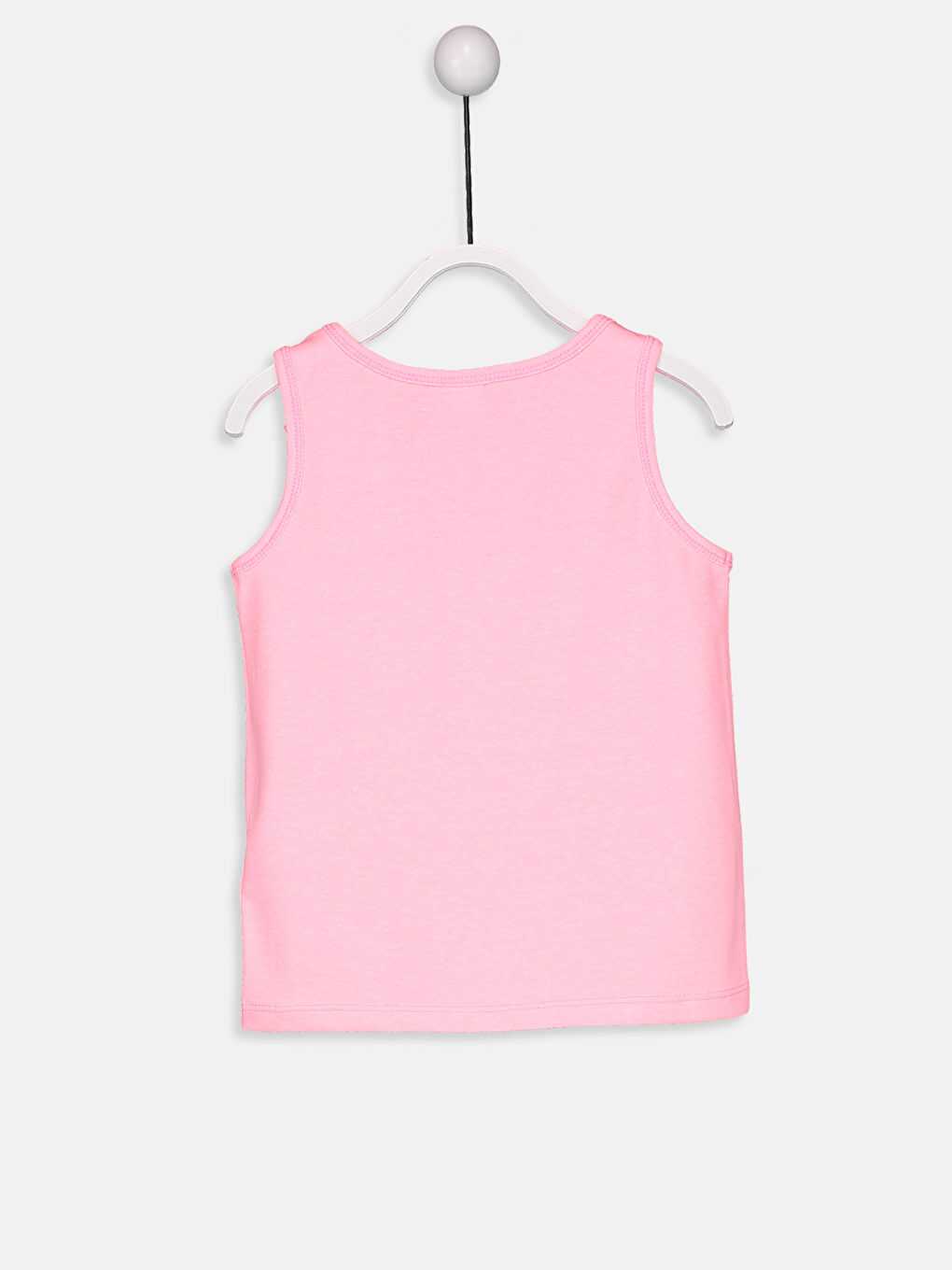 قميص داخلي بدون أكمام بياقة دائرية بتفاصيل فيونكة لبنات رضع-1