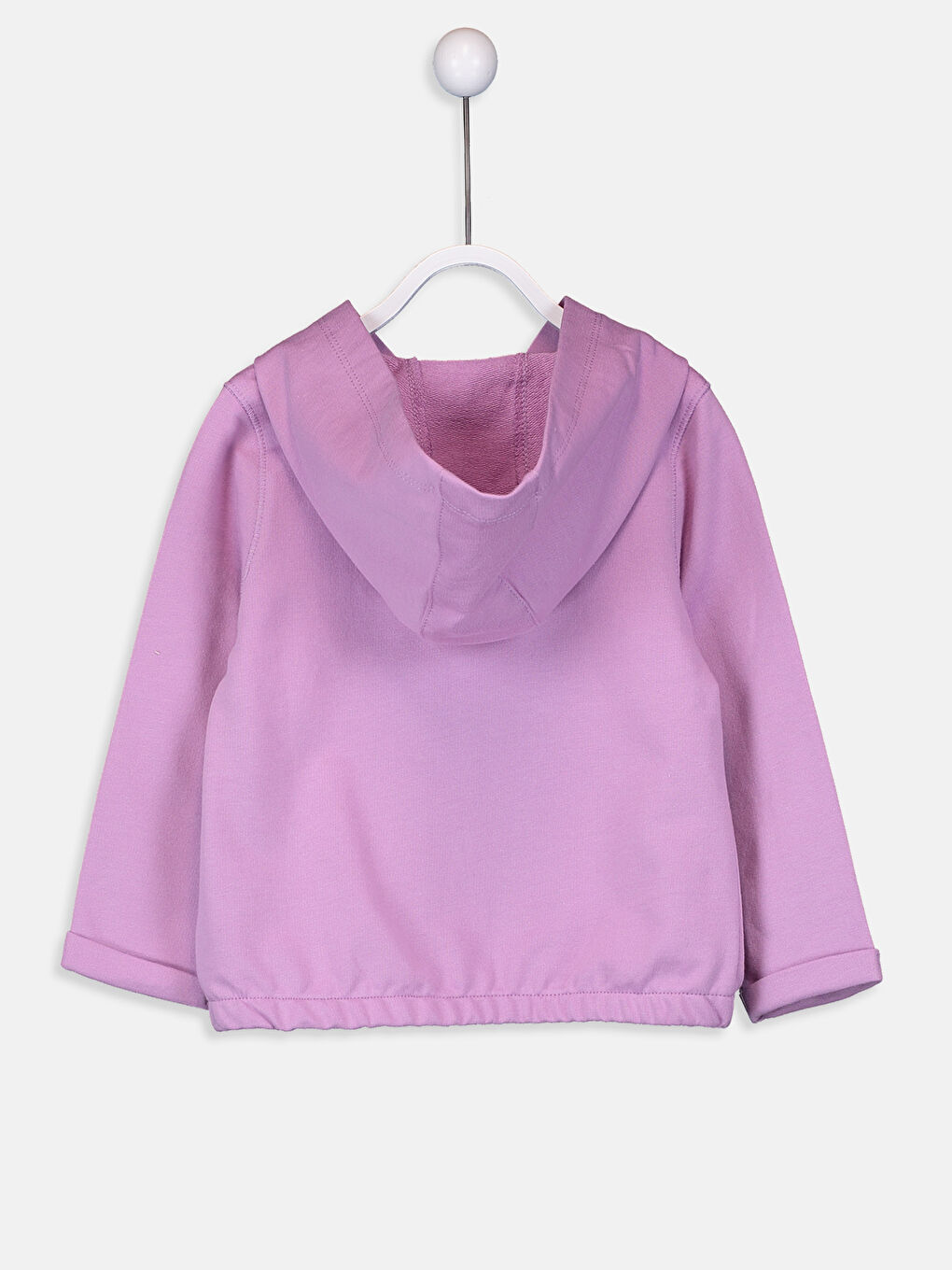 Lila Fermuarlı Sweatshirt-1