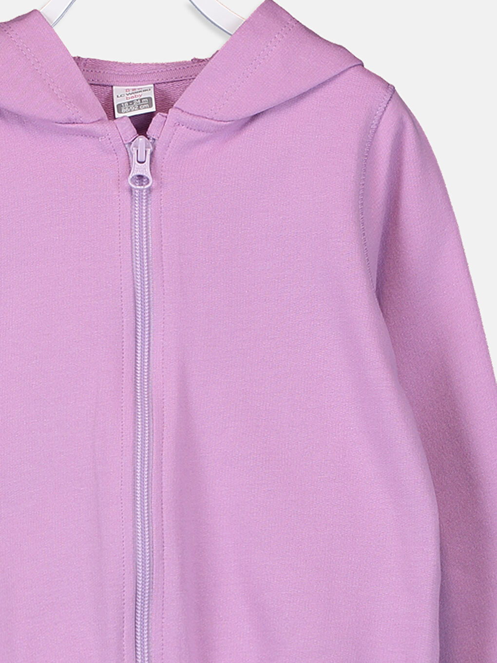 Lila Fermuarlı Sweatshirt-2