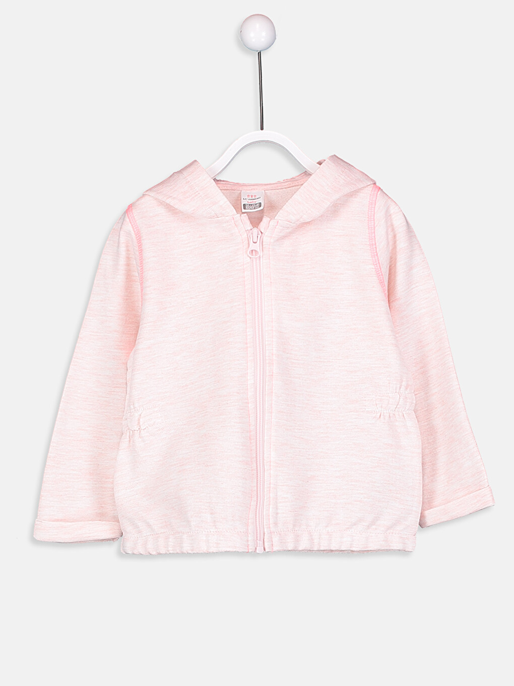 Baby Girl Pink Zip-Up Sweatshirt