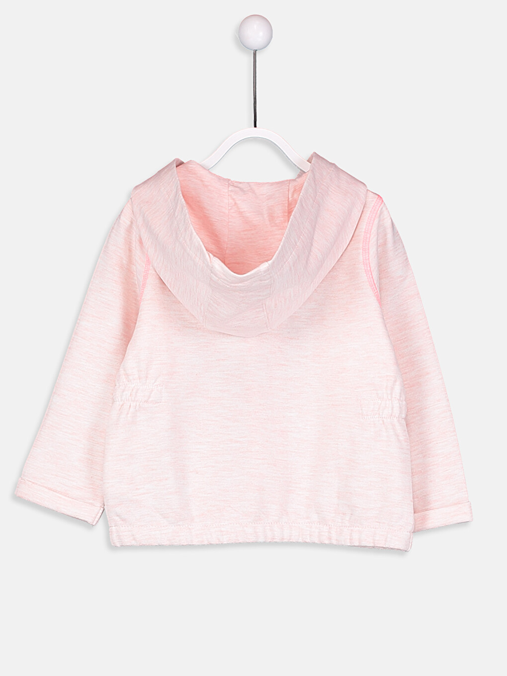 Baby Girl Pink Zip-Up Sweatshirt-1