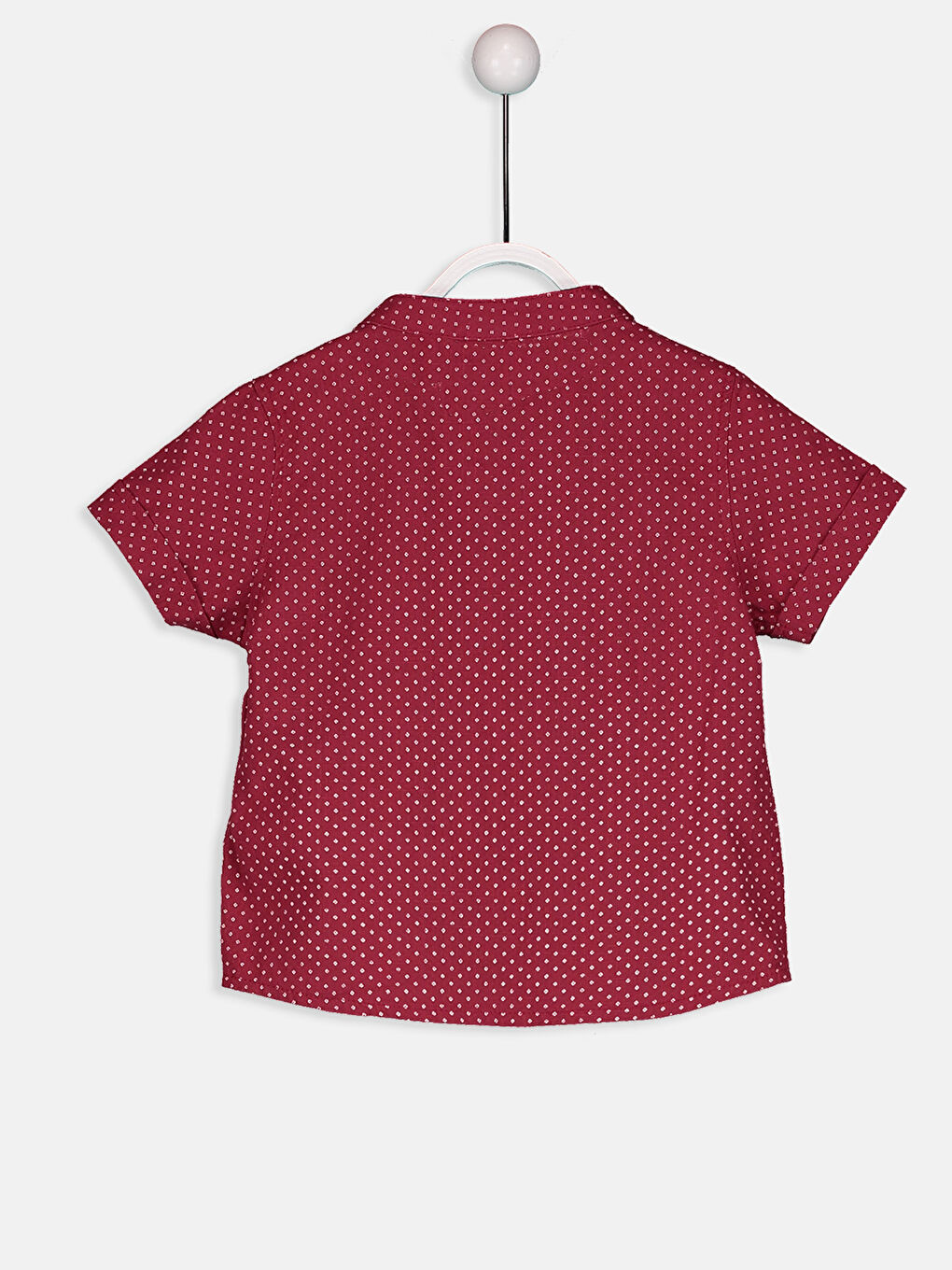 Chemise ROUGE BORDEAUX Bébé garçon -1