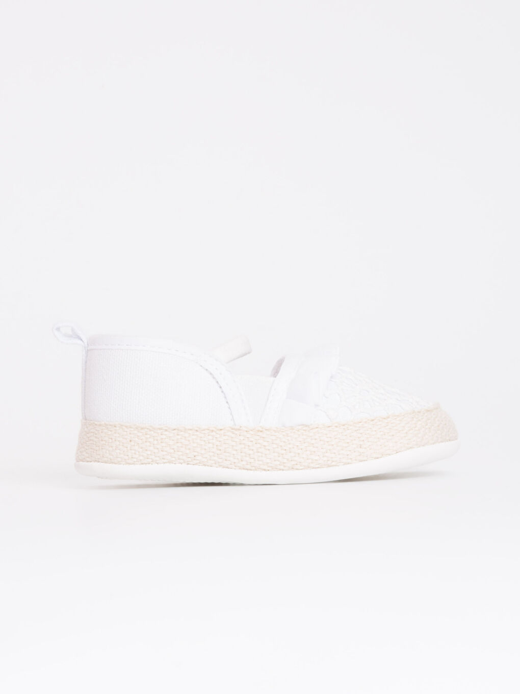 Baby Girl WHITE Pram Shoes