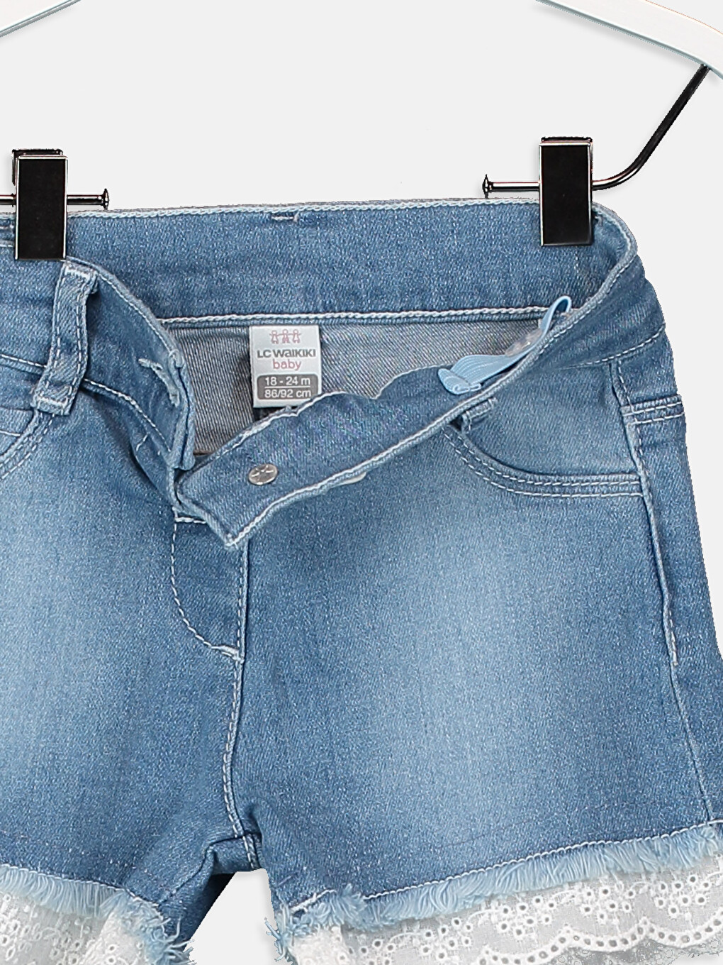 Short en jean Indigo Bébé Fille-2