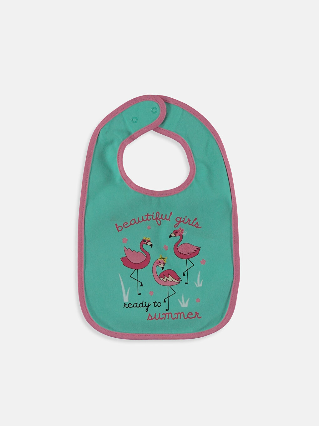 Baby Girl BEIGE Bib-2
