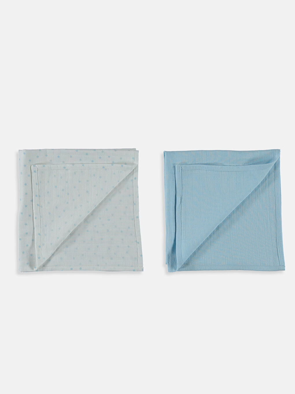 Lot de 2 Couvertures en Mousseline pour Bébé Garçon-1