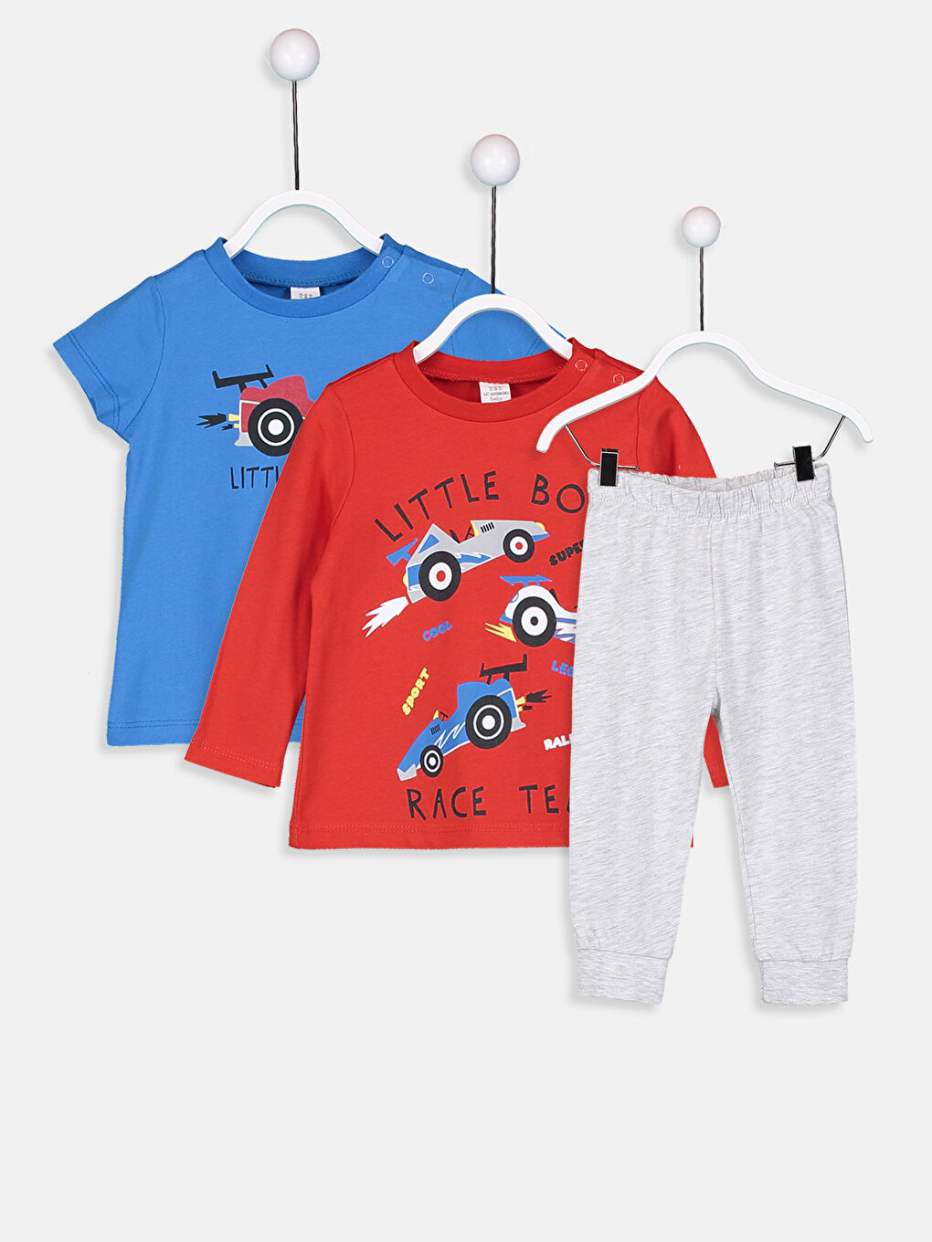 Baby Jungen Baumwoll-Set mit Muster, 3er-Pack
