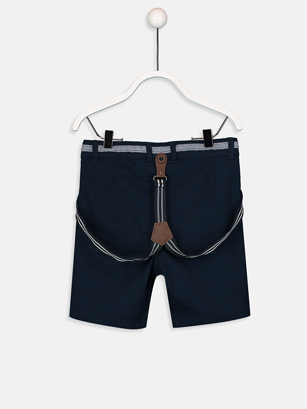 Lacivert Standart Kalıp Erkek Bebek Şort-1