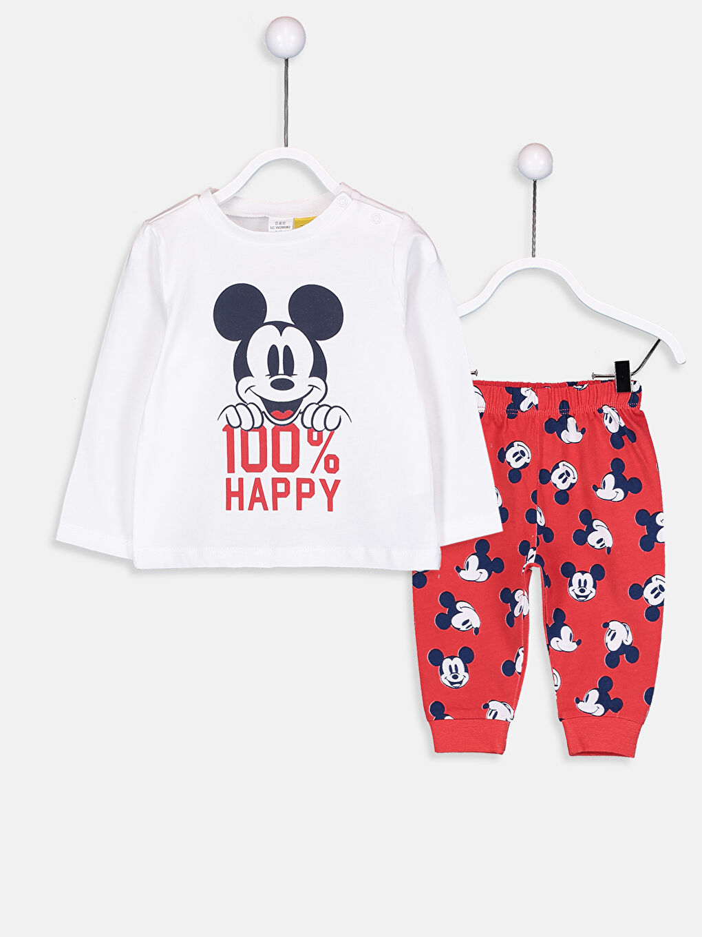 Комплект піжам для хлопчика з принтом Міккі Маус