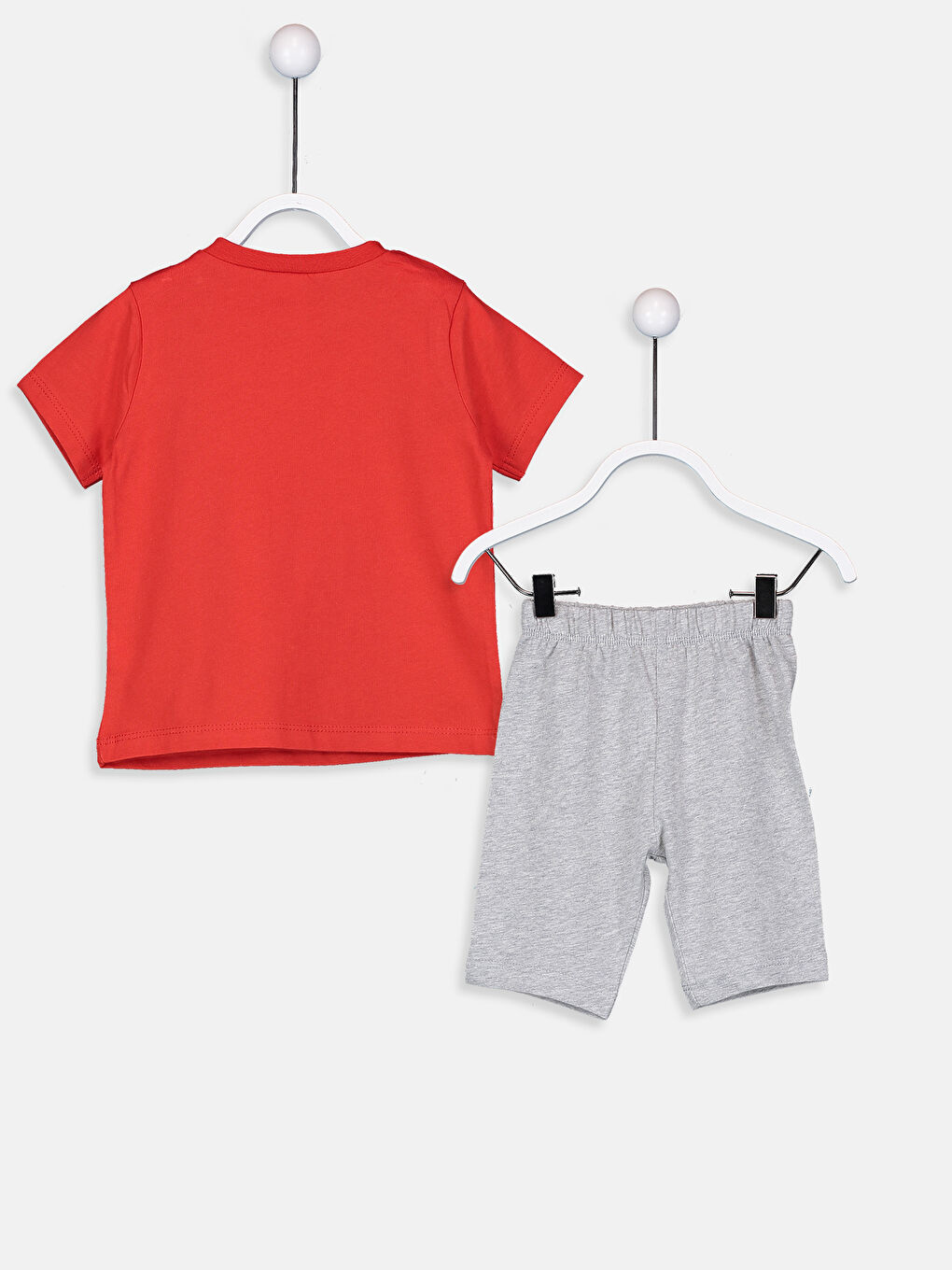 تيشيرت وشورت مطبوع ميكي ماوس للأولاد الرضع-1