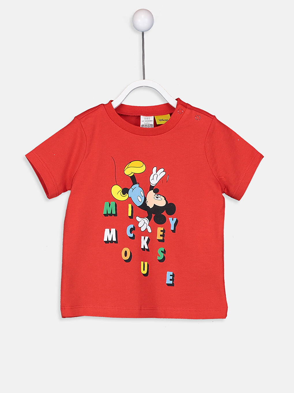 تيشيرت وشورت مطبوع ميكي ماوس للأولاد الرضع-2