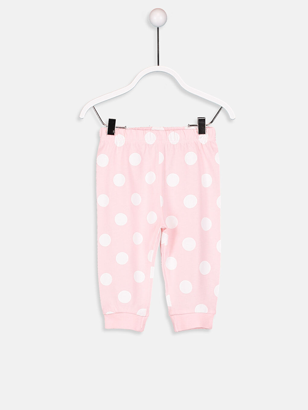 Pembe Kız Bebek Minnie Mouse Baskılı Pijama Takımı-1