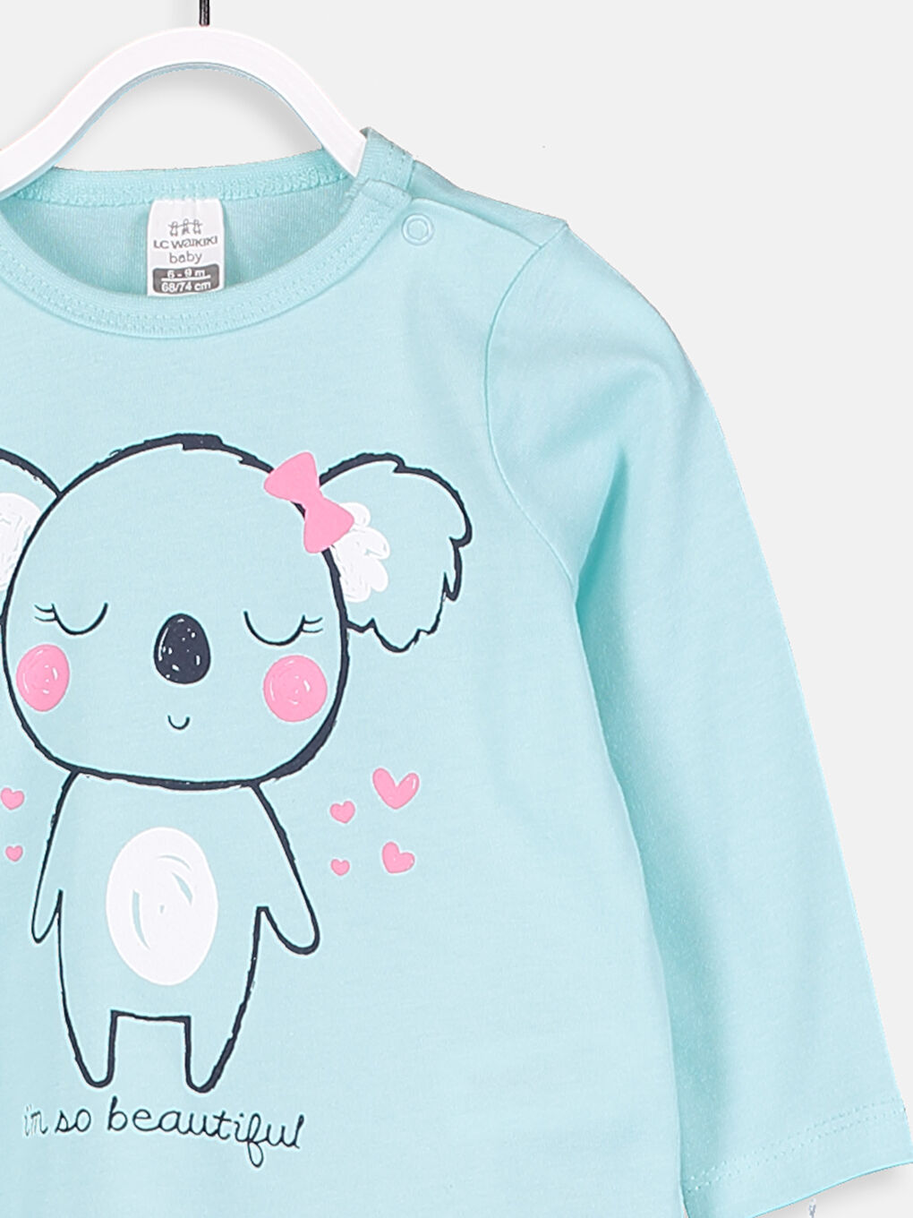 Turkuaz Kız Bebek Pijama Takımı-4