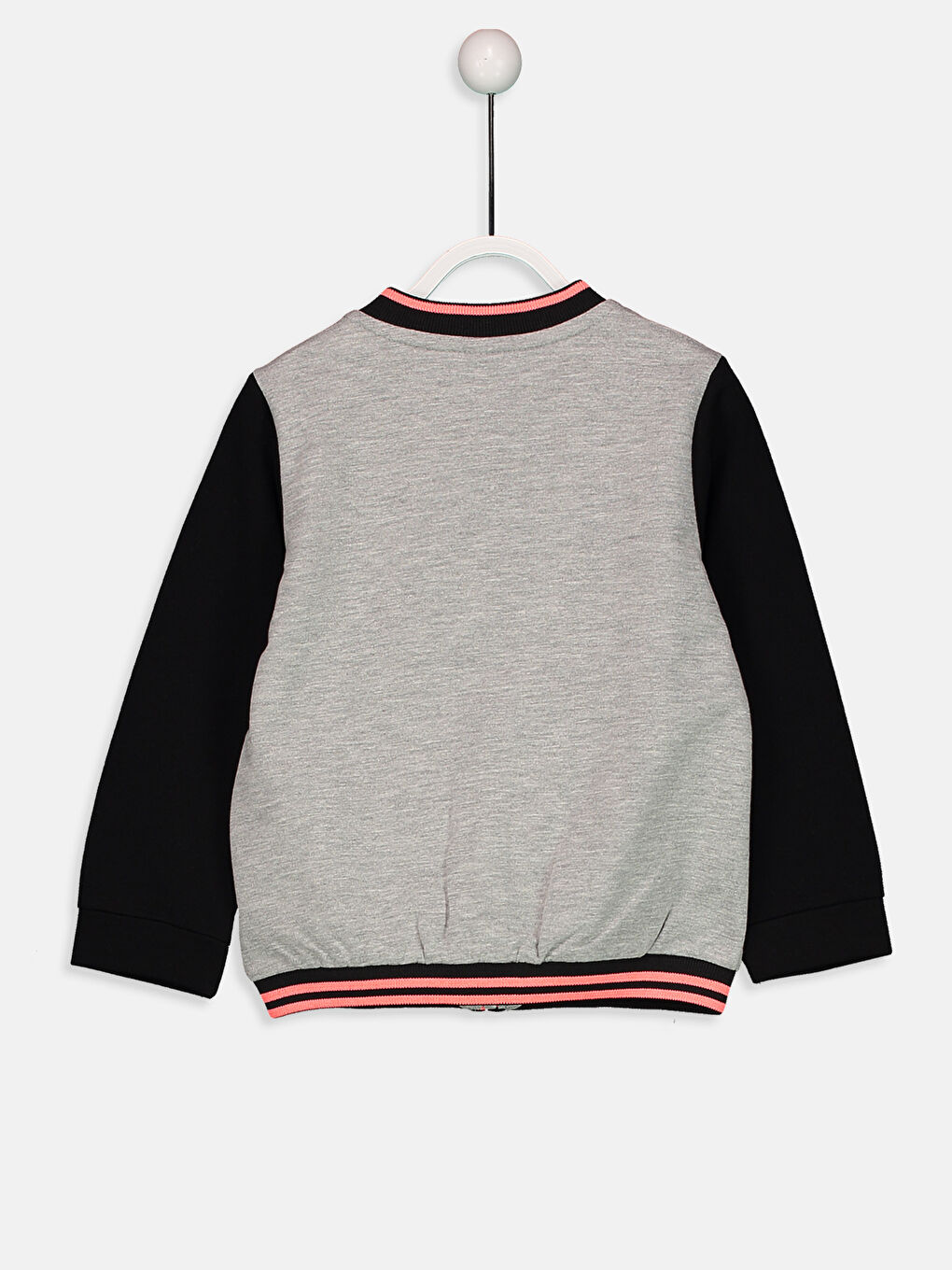 Baby Girl GREY Zip-Up Sweatshirt-1