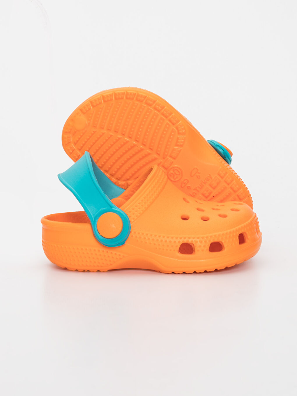 Turuncu Erkek Bebek Plaj Sandaleti-2