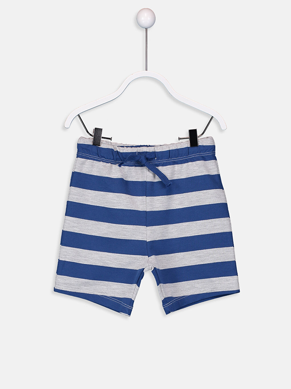 Lacivert Çizgili Şort
