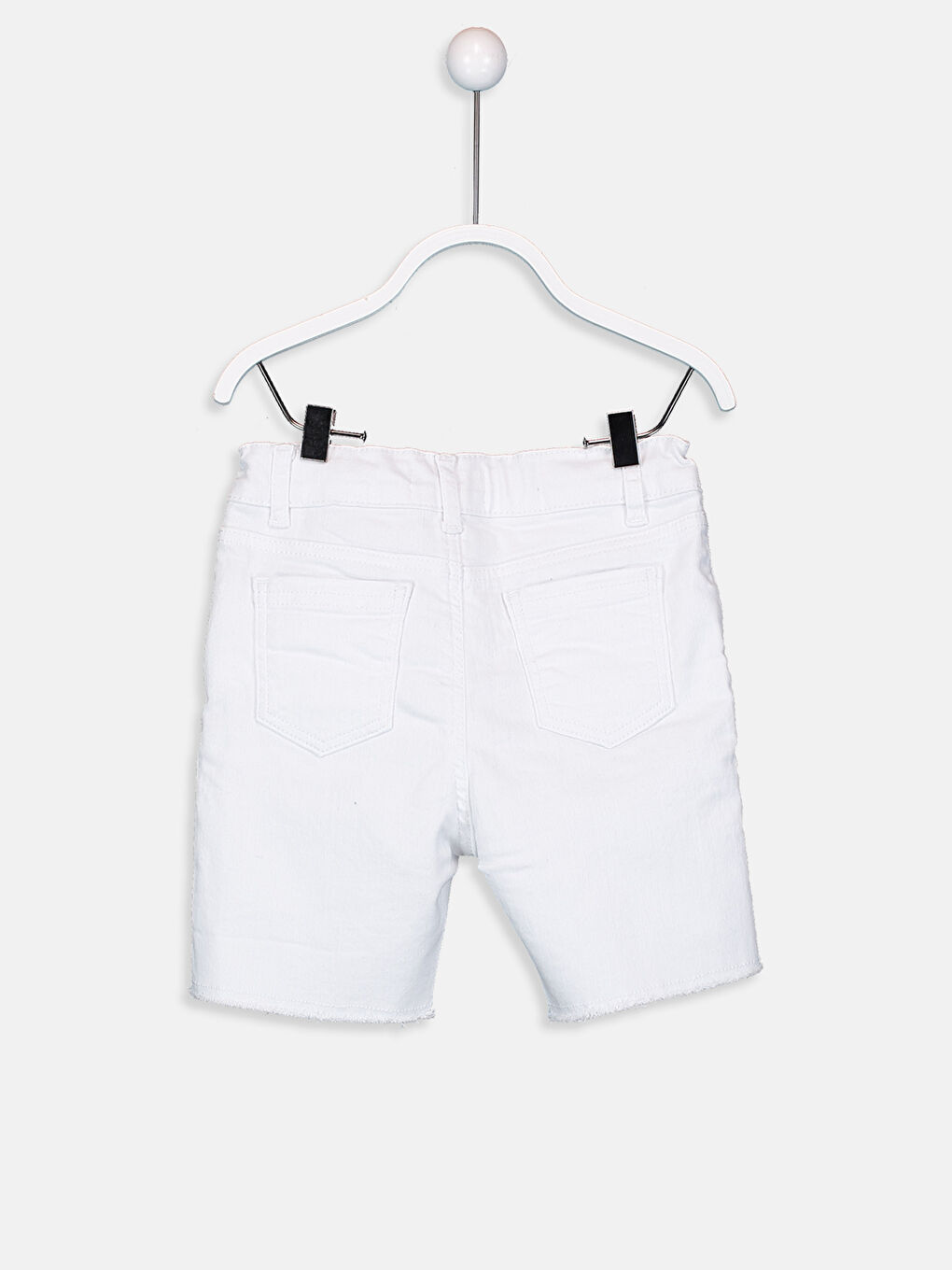 Short en jean BLANC Bébé garçon -1