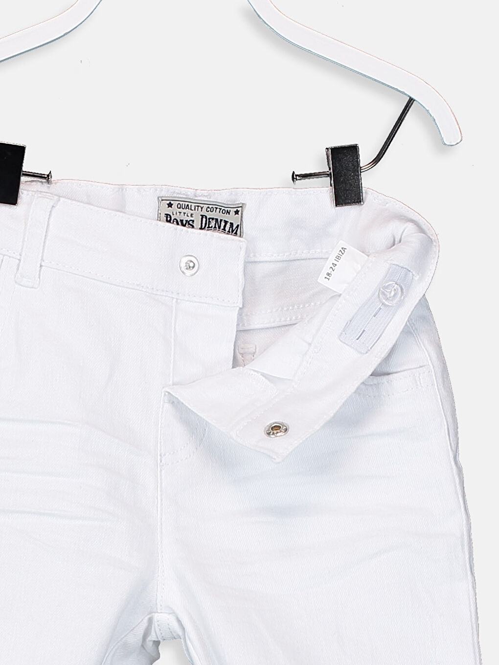 Short en jean BLANC Bébé garçon -2