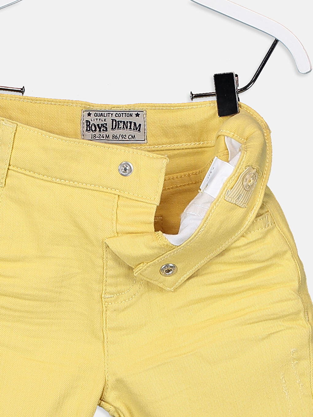 Short en jean JAUNE Bébé garçon -2