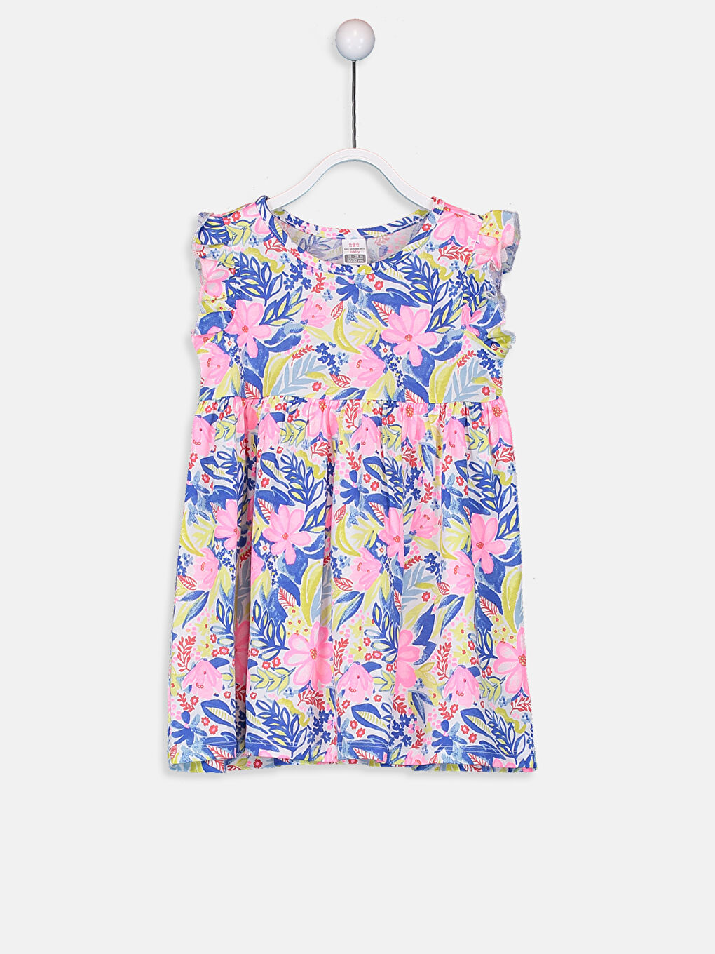 Floresan Yeşil Elbise-2